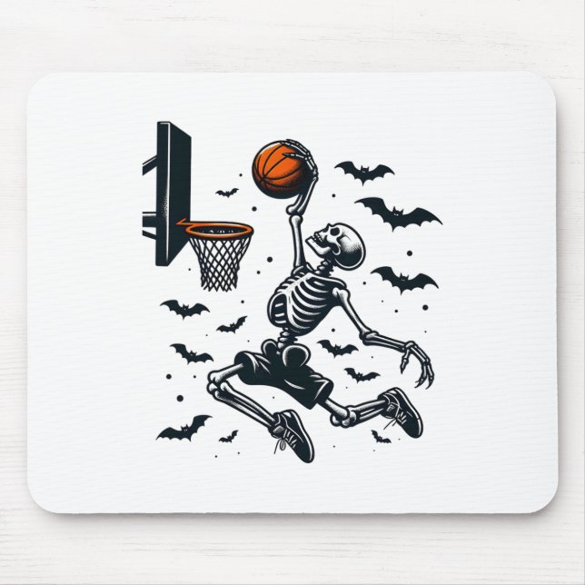 Mousepad Skeleton Halloween Skeleton Sketll Player (Frente)