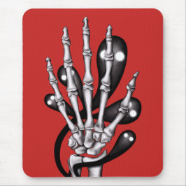 Mousepad Skeleton Hand com Fantasmas