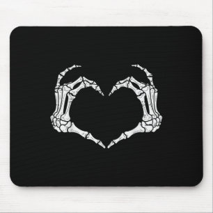 Mousepad Skeleton Mãos Corações Homens de Rocha de Hallowee
