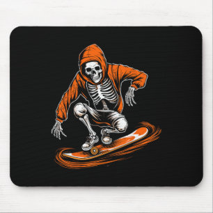 Mousepad Skeleton Orange Hat Skelater Com Halloween De Skat
