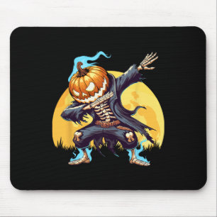 Mousepad Skeleton Sensível à Dança de Abóbora-Cabeça Boinas