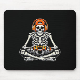 Mousepad Skeleton Skull Video Game Men Halloween