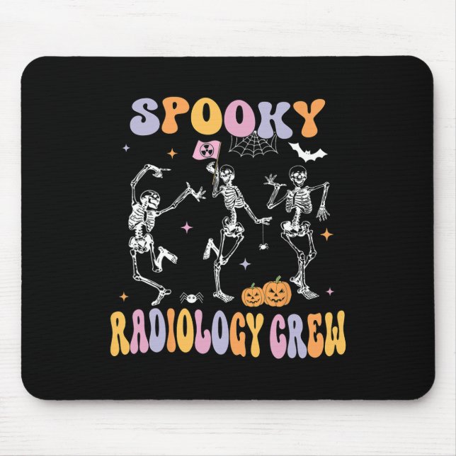 Mousepad Skeleton Spooky Radiology Crew X-ray Hallowee (Frente)