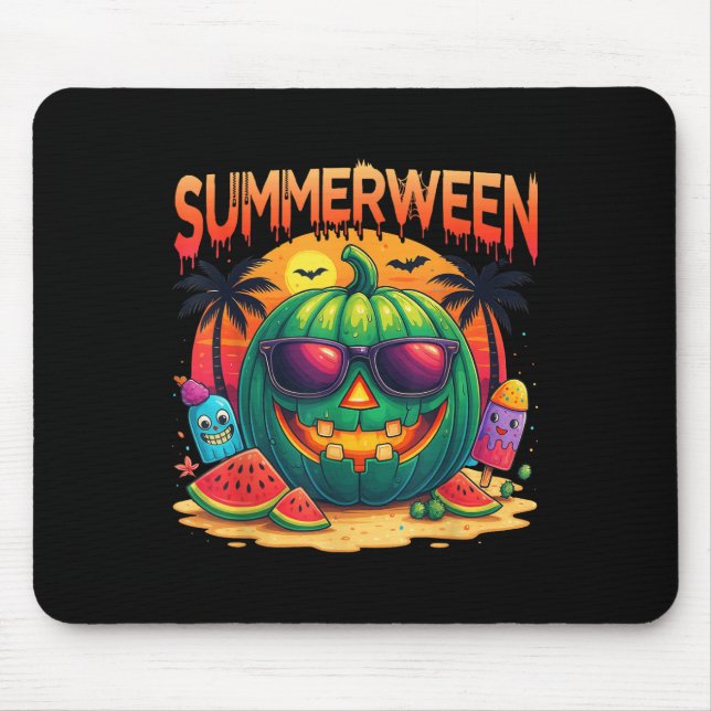 Mousepad Skeleton Summer Summerentre Watermelon Jack-o (Frente)
