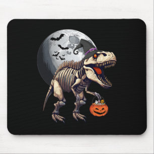 Mousepad Skeleton T Rex Dinossaur Diversão Halloween Boys