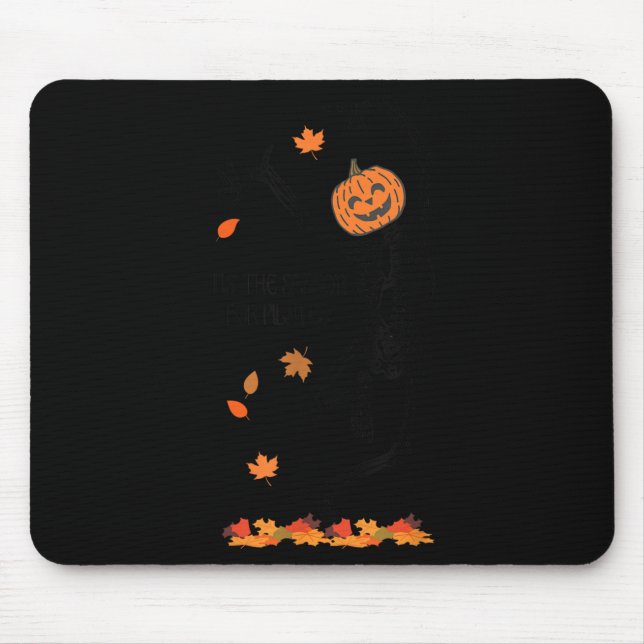 Mousepad Skeleton Tis The Season For Lates Meditation Hallo (Frente)