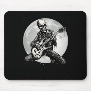 Mousepad Skeleton tocando violão, pedrechando o dia das bru