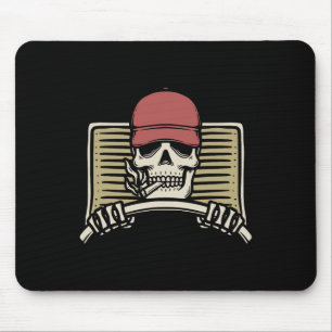 Mousepad Skeleton Trucker Preguiçoso Halloween Truque Skull