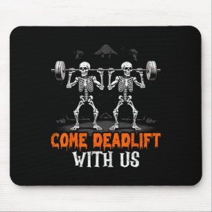 Mousepad Skeleton Weightlifter - Malhação de Trabalho do Cr