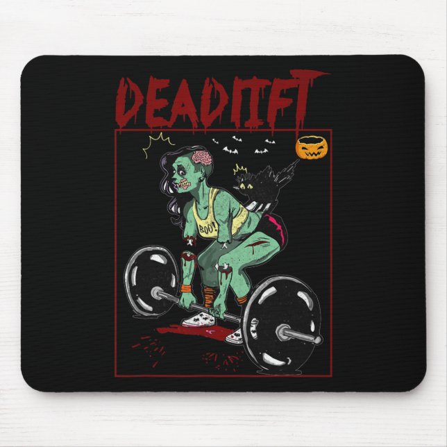 Mousepad Skeleton Weightlifter - Malhação de Trabalho do Cr (Frente)