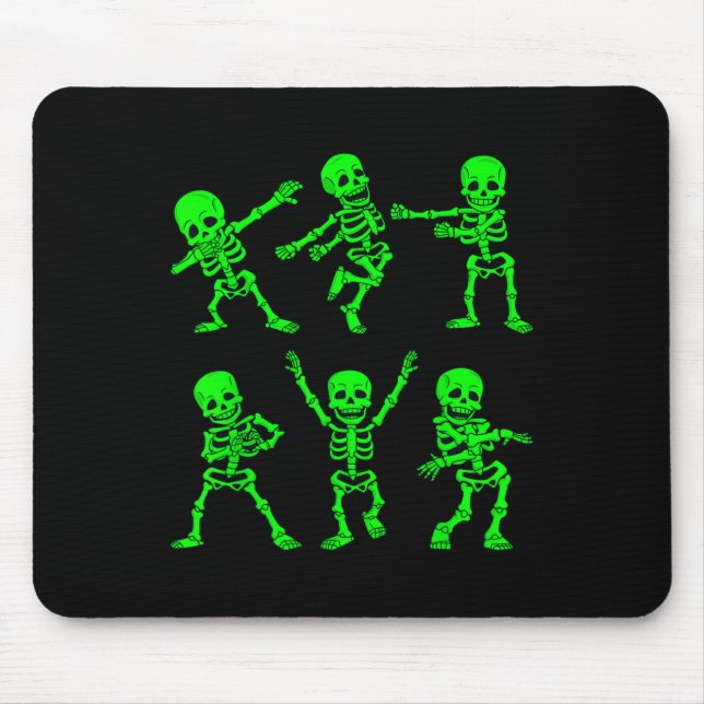 Mousepad Skeletons Dançando Desafio Menina Meninos H (Frente)