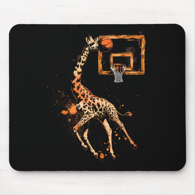 Mousepad Sketll Giraffe Slam Dunk Desenhando Espetáculo Lov (Frente)