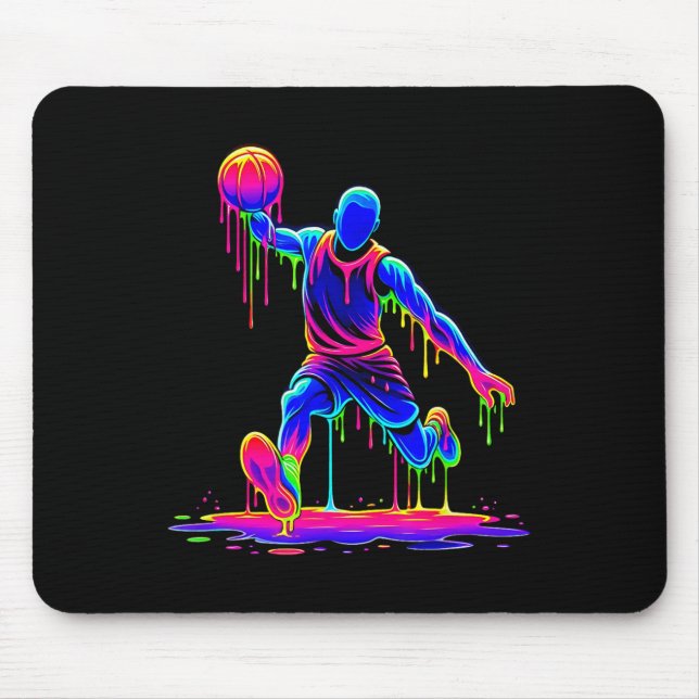 Mousepad Sketll Player Ice Cream Drippy Melting Liquid  (Frente)