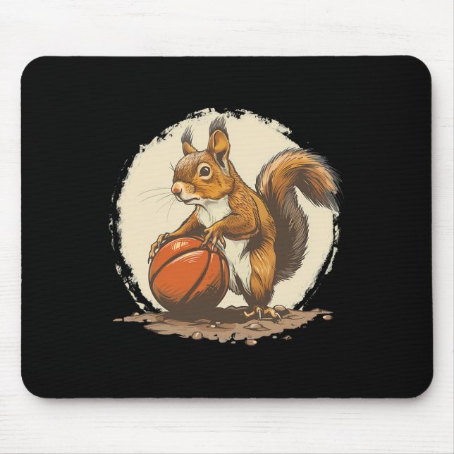 Mousepad Sketll Squirrel Artwork Sketll Lover Bll Drawing  (Frente)