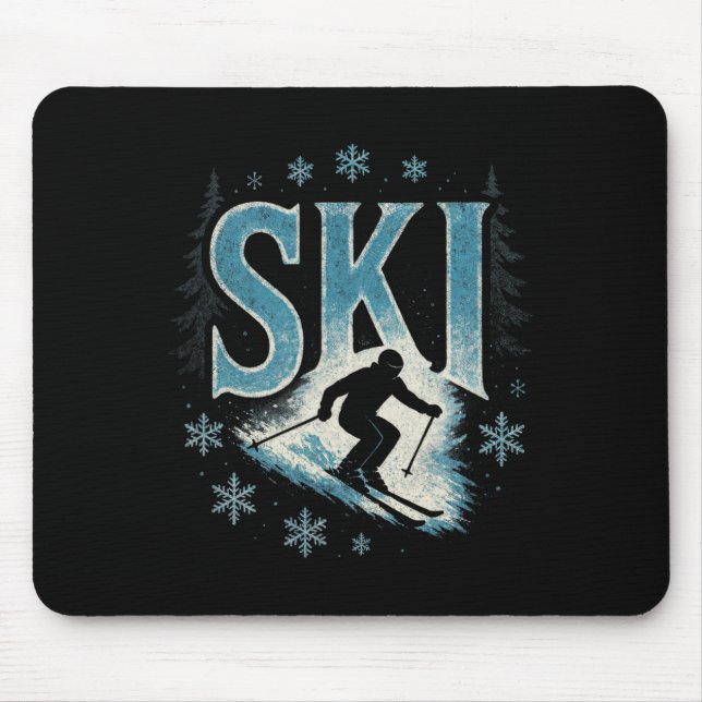 Mousepad Ski - Alpine Downhill Racing Freestyle  (Frente)