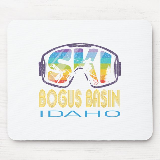 Mousepad Ski Bogus Sin Idaho Esquiando Férias (Frente)