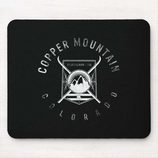 Mousepad Ski Mountain Colorado Skiting Snowboard Ski Wint (Frente)