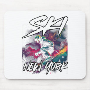 Mousepad Ski Nova York - Descida Skiing Adventure Skiing No