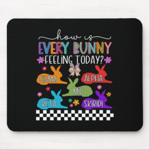 Mousepad Skibidi Easter Bunny Rabbit Day Rizzler Gen