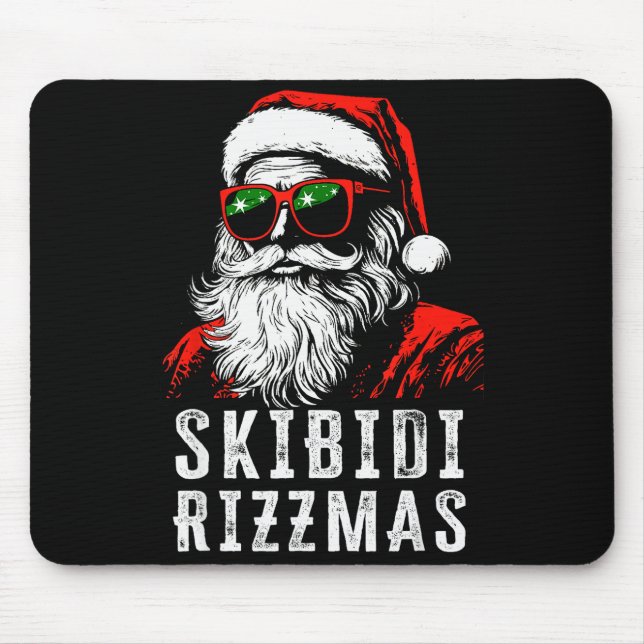 Mousepad Skibidi Rizzmas Christmas Rizz Santa Claus Charism (Frente)