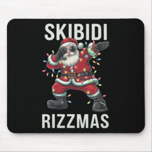 Mousepad Skibidi Rizzmas Natal Santa Feliz Claus Rizz M