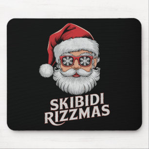 Mousepad Skibidi Rizzmas Natal Santa Feliz Claus Rizz M