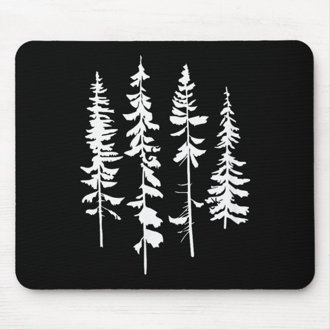 Mousepad Skinny Ne Trees, Ne Tree Graphic Tee For Nature Lo (Frente)