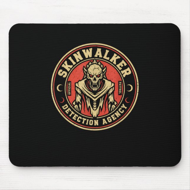 Mousepad Skinwalker Detection Agency Funny Cryptid Skinwalk (Frente)