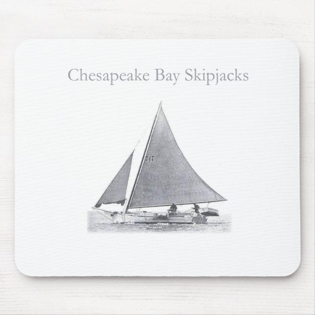 Mousepad Skipjacks da baía de Chesapeake (Frente)
