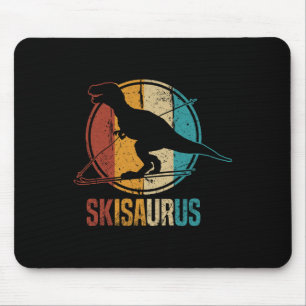 Mousepad Skisaurus Dinossauro Engraçado Esquiar Ski Dinossa