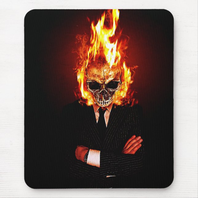 Mousepad Skull ele incêndio (Frente)