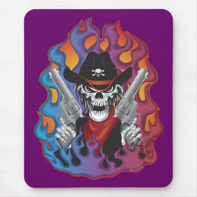 Mousepad Skull fora da lei (Frente)