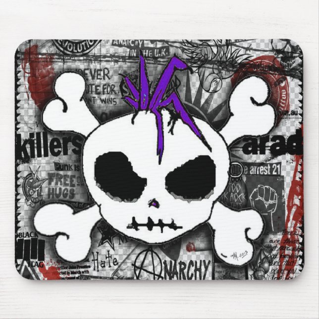 Mousepad Skull Punk (Frente)