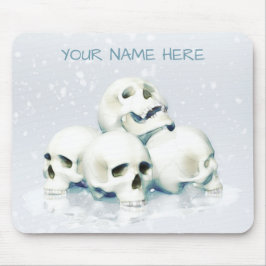 Mousepad Skulls in the snow. Personalized