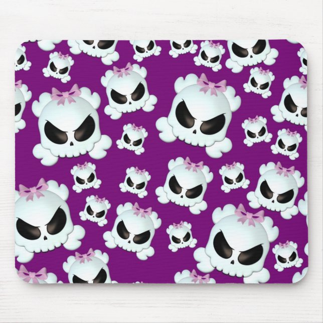 Mousepad Skullz feminino (Frente)