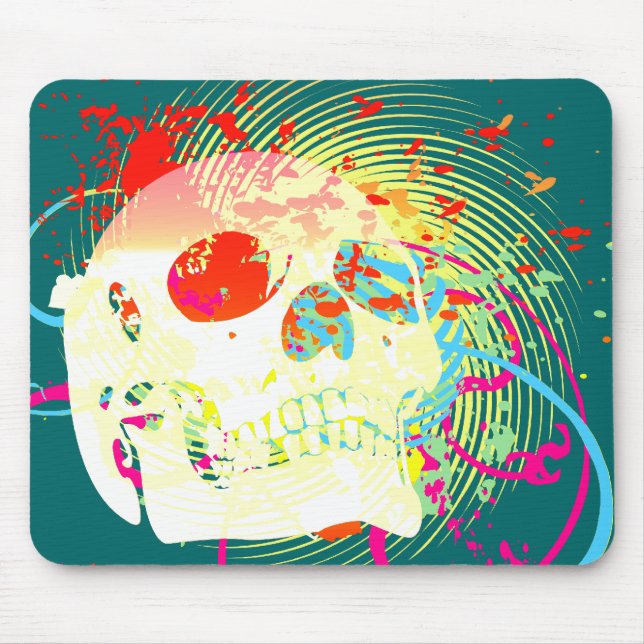 Mousepad Skullz. setas torcidas. (Frente)