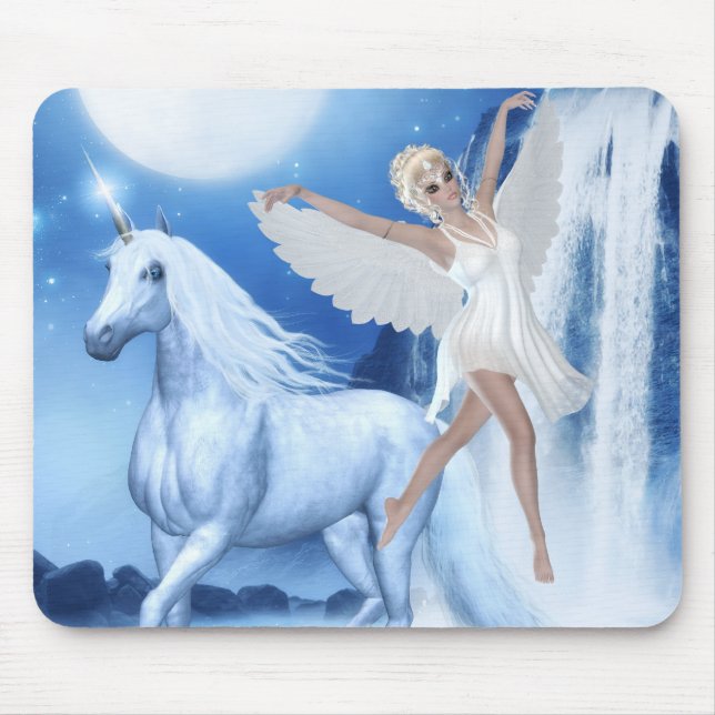 Mousepad Sky Faerie Asparas e Unicorn (Frente)