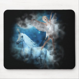 Mousepad Sky Faerie Asparas e Unicorn Vignette