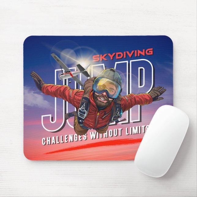 Mousepad  Skydiving-Feel Freedom Above the Clouds | (Men) (Com mouse)