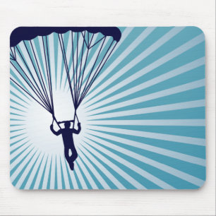 Mousepad skydiving muito ao alto
