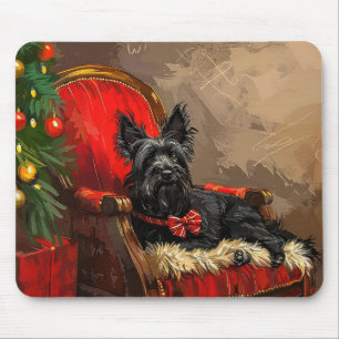 Mousepad Skye Terrier Cachorro Natal Festivo