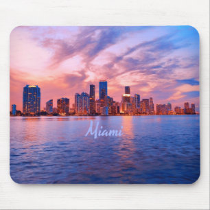Mousepad Skyline Cidade da Flórida de Miami Beach