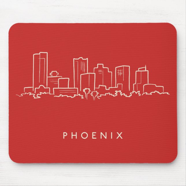 Mousepad Skyline da arizona de Phoenix (Frente)