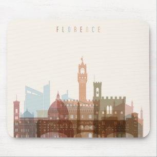 Mousepad Skyline da cidade de Florença, Italia