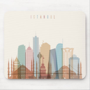 Mousepad Skyline da cidade de Istambul, Turquia