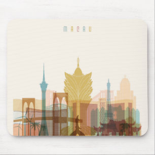 Mousepad Skyline da cidade de Macau, China