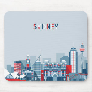 Mousepad Skyline da cidade de Sydney Austrália