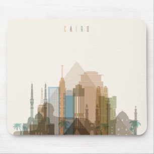 Mousepad Skyline da cidade do Cairo, Egipto  
