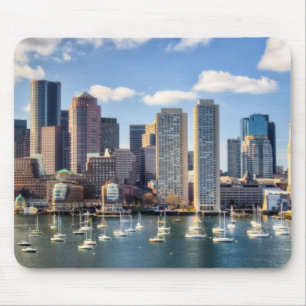 Mousepad Skyline de Boston do beira-rio