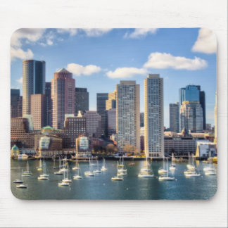Mousepad Skyline de Boston do beira-rio